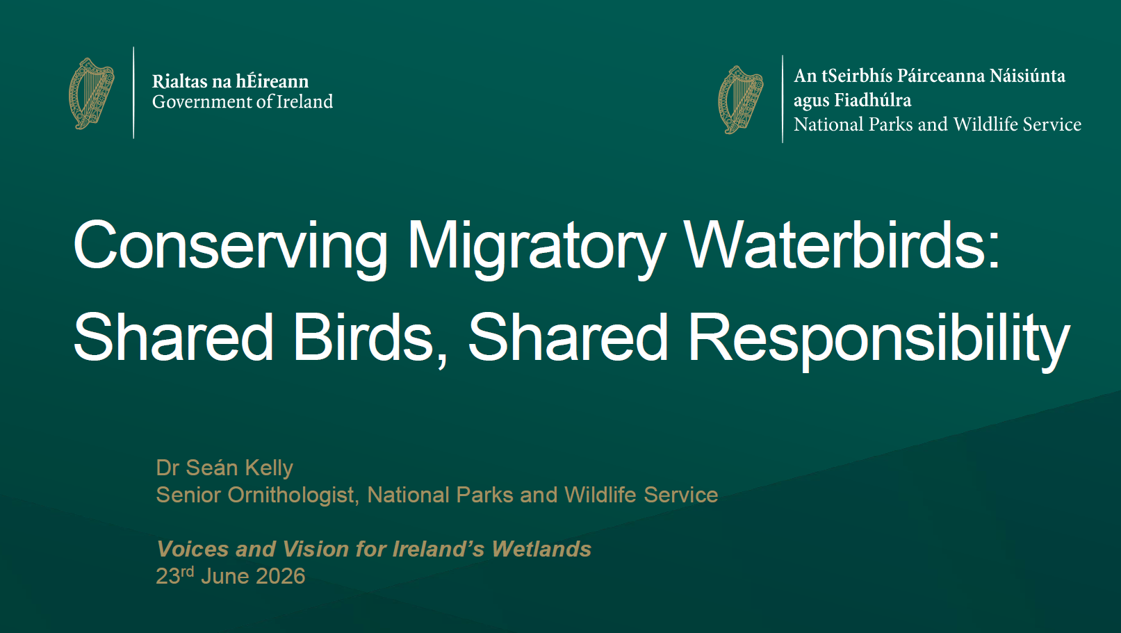 conserving migratory waterbirds: shared birds, share responsibility
